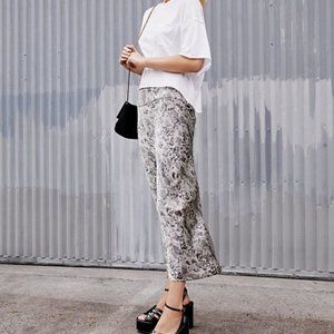 Free People Normani Bias Snake Print Midi Skirt 6